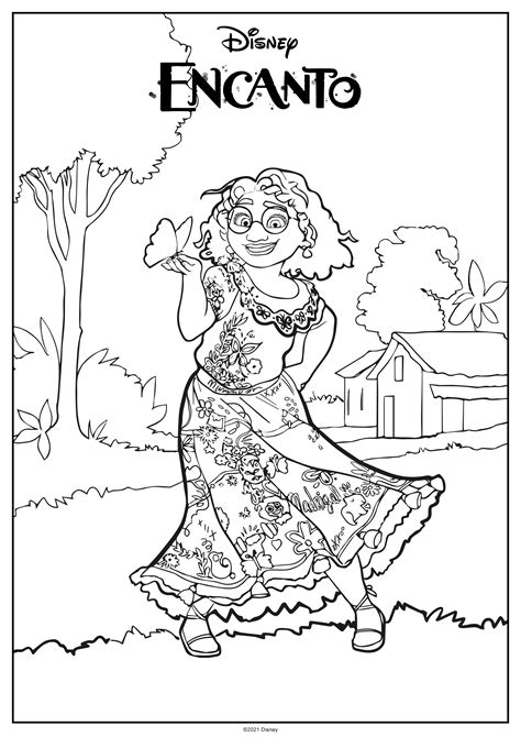 Description of Encanto Coloring Activity Pages