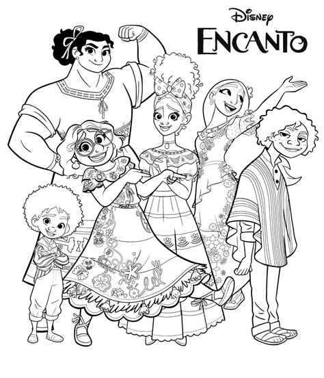 Description of Encanto Coloring Book Pages