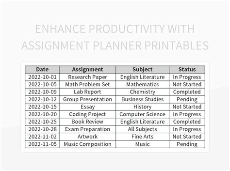 Enhancing Productivity with Excel Planners