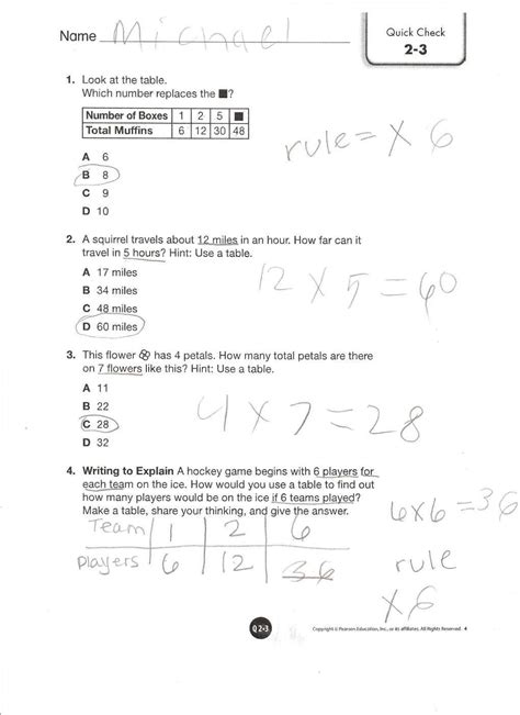 Envision Math Tips