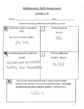 Envision Math Tips