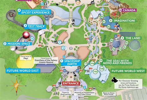 Epcot Map