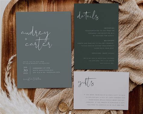 Etsy Wedding Invitation Templates