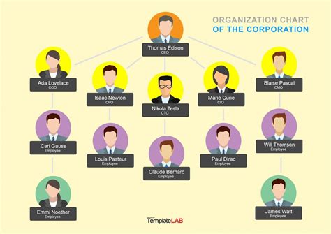 Example of a Matrix Organizational Chart