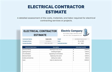 Description of Excel Repair Estimate Template for Electronics