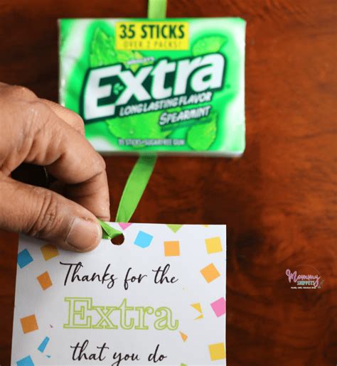 Extra Gum Teacher Appreciation Printable