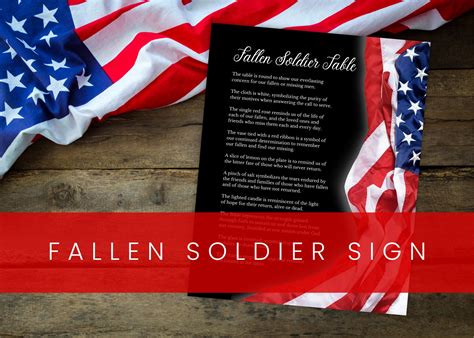 Fallen Soldier Table Poem Image 2