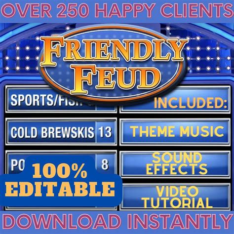 Family Feud Game Night Templates