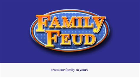 Family Feud Templates For All Occasions