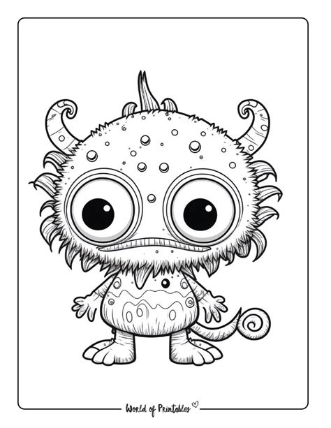 Fantasy Monster Coloring Page