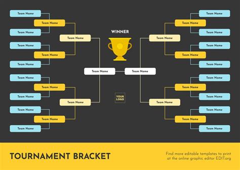 Fantasy Sports Bracket Templates