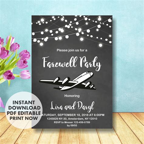 Farewell Invitation Ideas