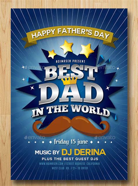 Key Elements of a Father's Day Flyer