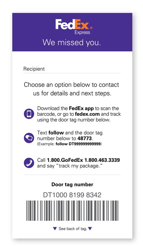 FedEx Door Tag Free