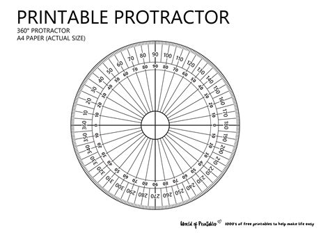 Final Thoughts on Printable Protractor 360