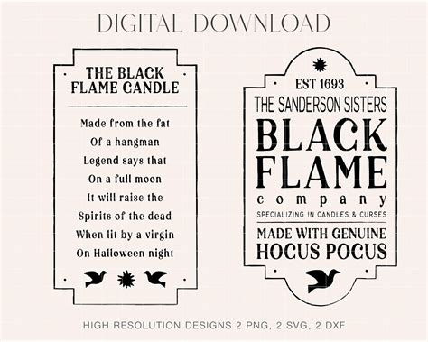 Final Thoughts on Black Flame Candle Printable Labels