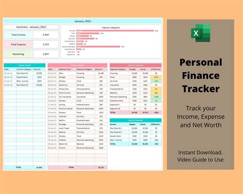 Financial Tracker Template