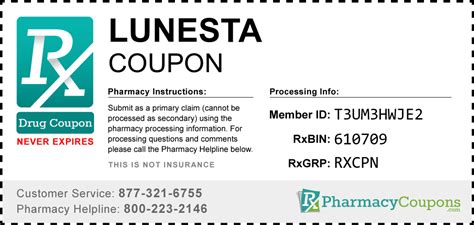 Find Lunesta Coupons Printable