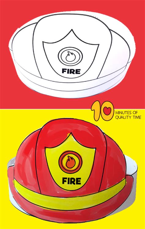 Firefighter Hat Printable Templates