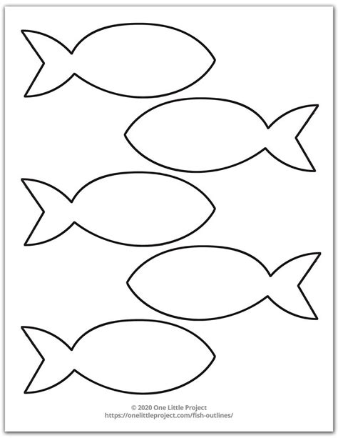 Fish Templates for Craft Projects