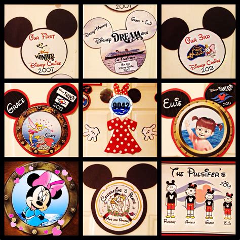 Five Disney Magnet Templates