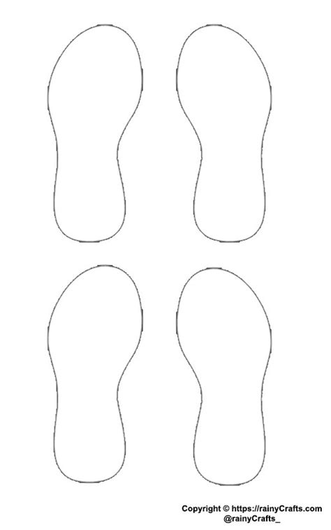 Flip Flop Sole Templates