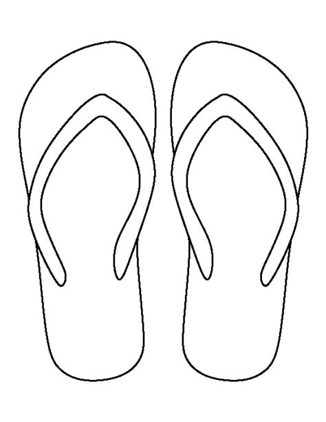 Flip Flop Templates for Kids