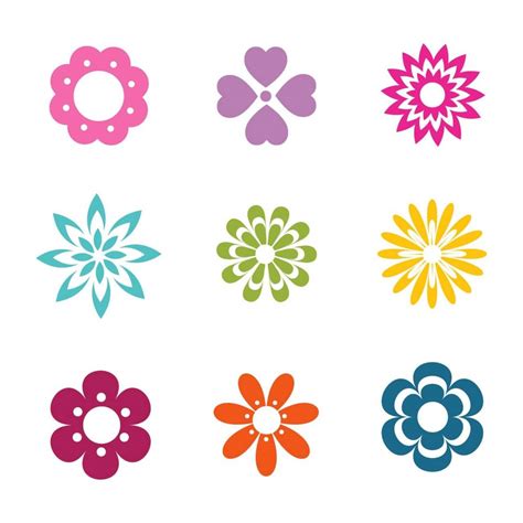 Description of Floral Icons And Graphics