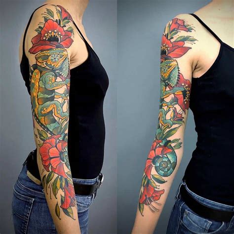 Floral Tattoo Sleeve