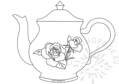 Floral Teapot Template