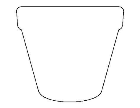 Flower Pot Template Patterns