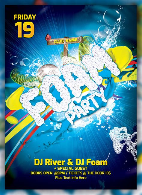 Foam Party Flyer Template Design Best Practices