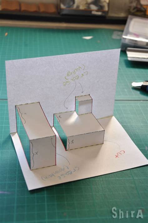 Folded Pop Up Card Templates