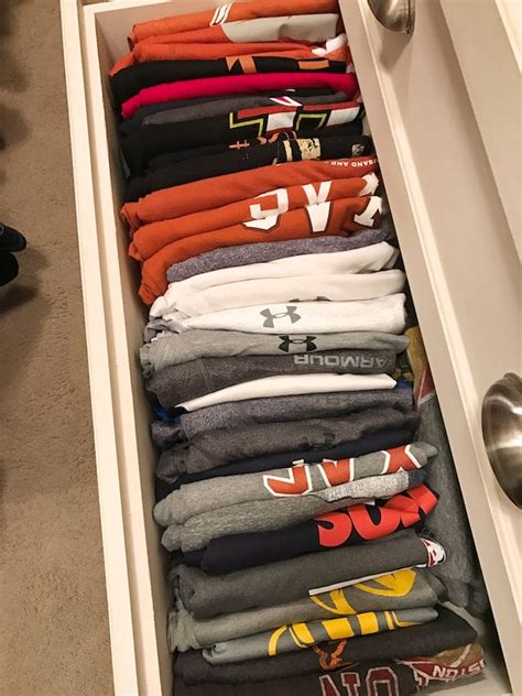 Folding and Storing T-Shirts