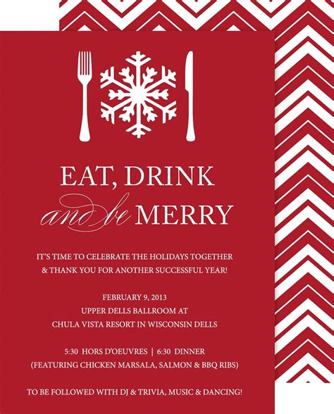 Formal Christmas Invitation Template