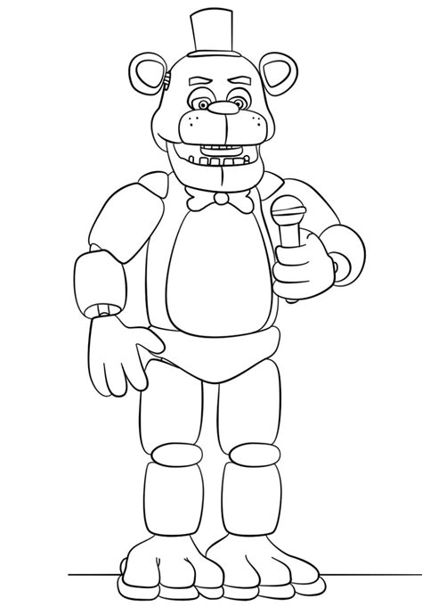 Freddy Fazbear Coloring Pages