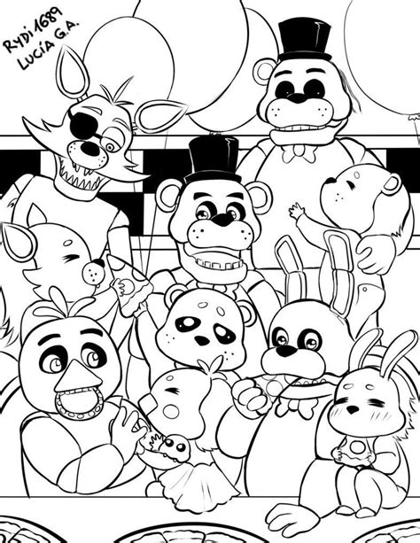 Freddys Coloring Pages for Kids