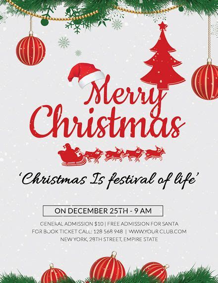 Free Christmas Flyer Design