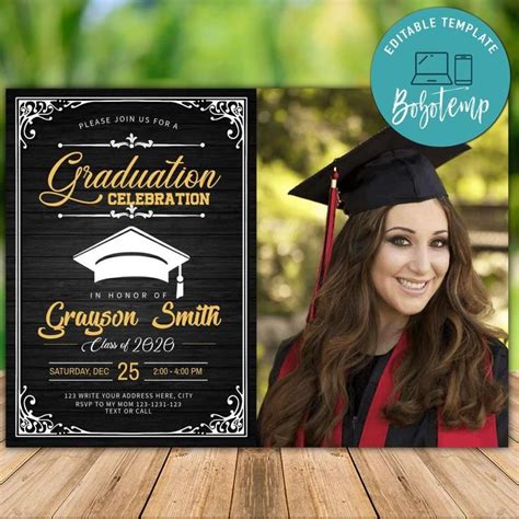 Free DIY Graduation Announcement Templates