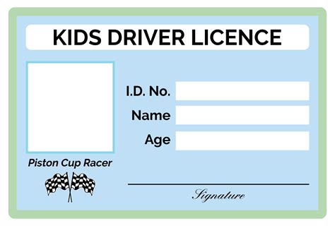 Free Editable Blank Driver's License Template Example