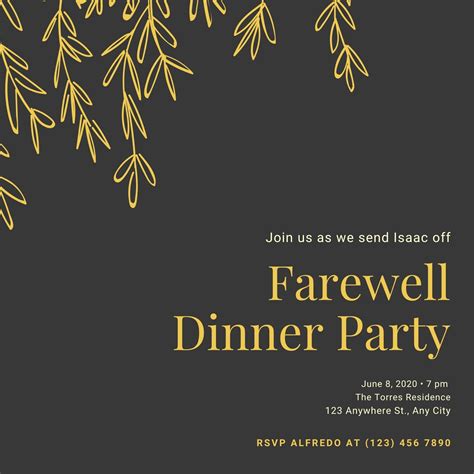 Free Farewell Invitation Templates