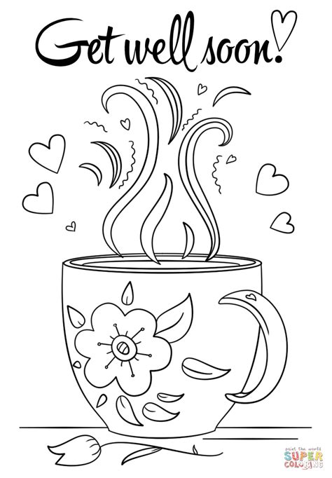 Free Get Well Coloring Pages to Print