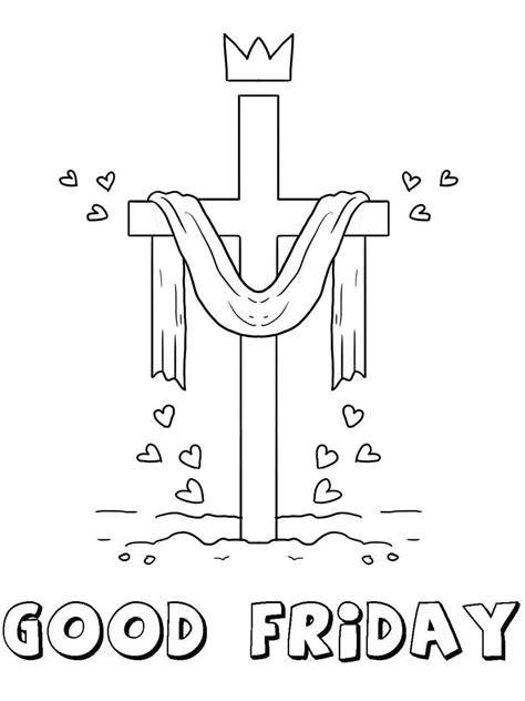 Free Good Friday Coloring Pages Printable