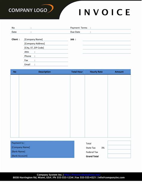 Free Invoice Templates