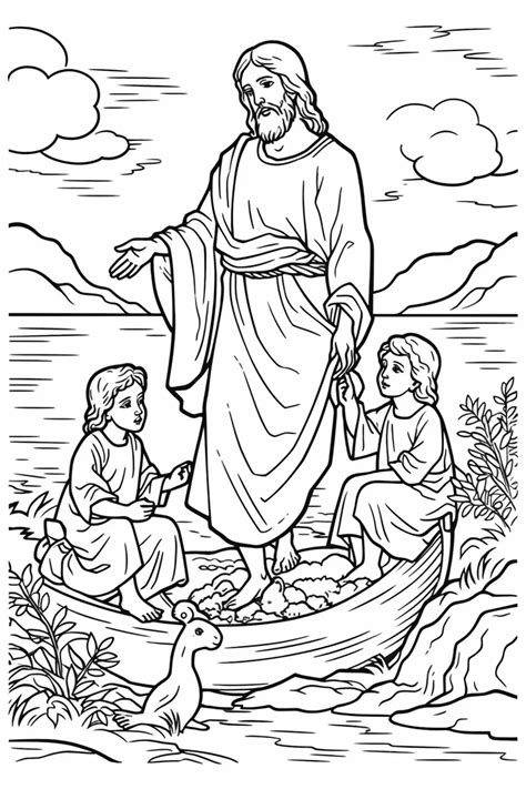 Free Jesus Coloring Pages Resources