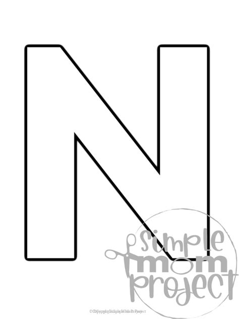 Free Letter N Templates