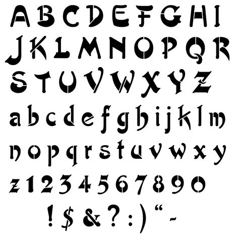 Free Letter Stencil Resources