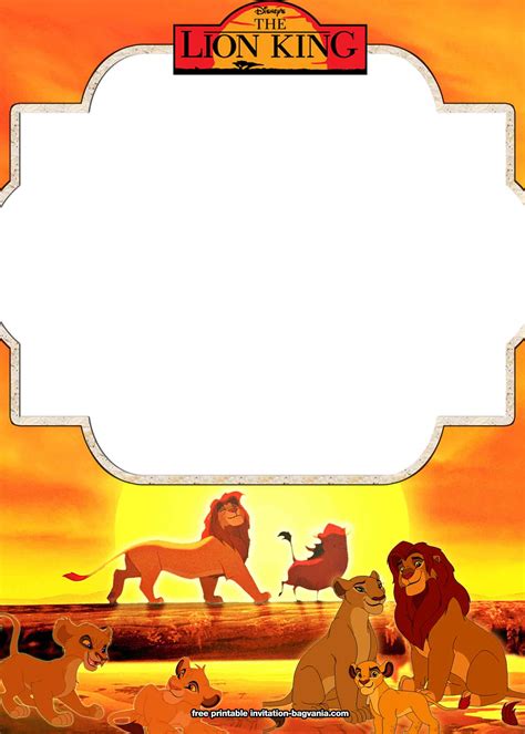 Free Lion King Templates