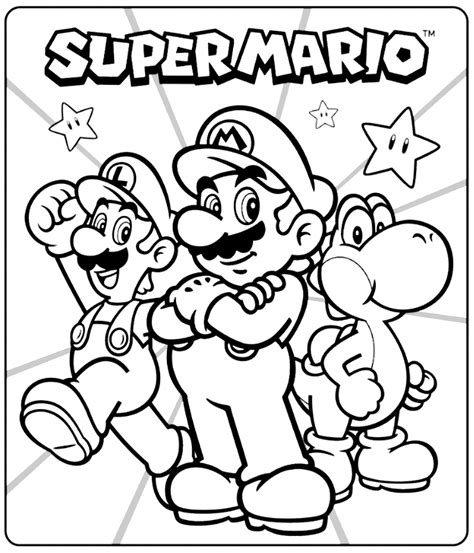 Free Mario Coloring Pages