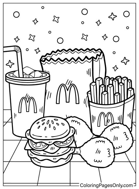 Free Mcdonalds Coloring Pages 1